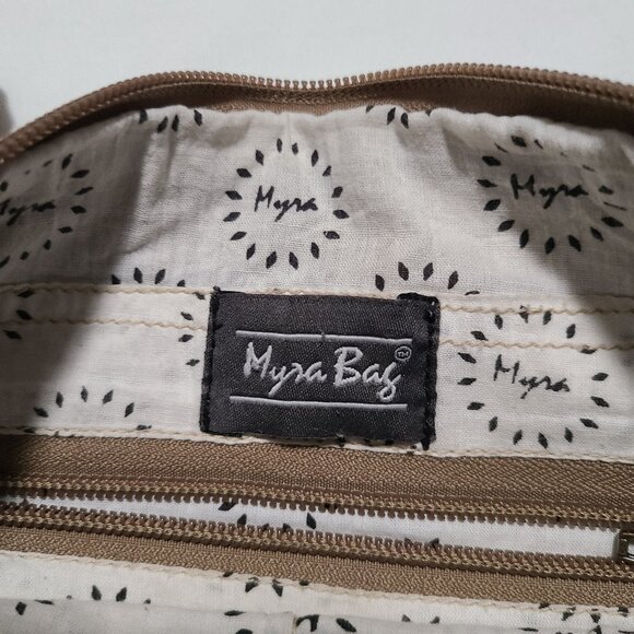 Myra Bag USA Canvas Purse | Rustic Crossbody Style | Zipper | Wristlet Option - Picture 4 of 7